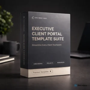 Executive Client Portal Template Suite
