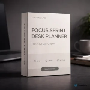 Focus Sprint Desk Planner