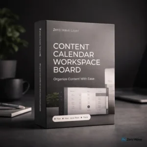 Content Calendar Workspace Board