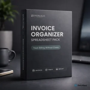 Invoice Organizer Spreadsheet Pack