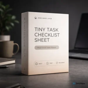 Tiny Task Checklist Sheet