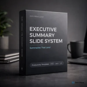 Executive Summary Slide System