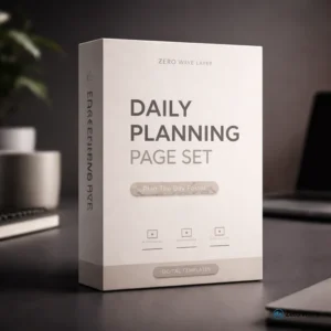 Daily Planning Page Set