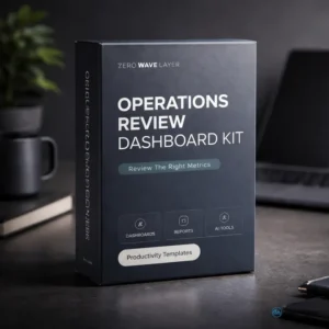 Operations Review Dashboard Kit